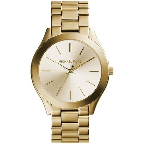 michael kors mk7302|Michael Kors slim runway gold.